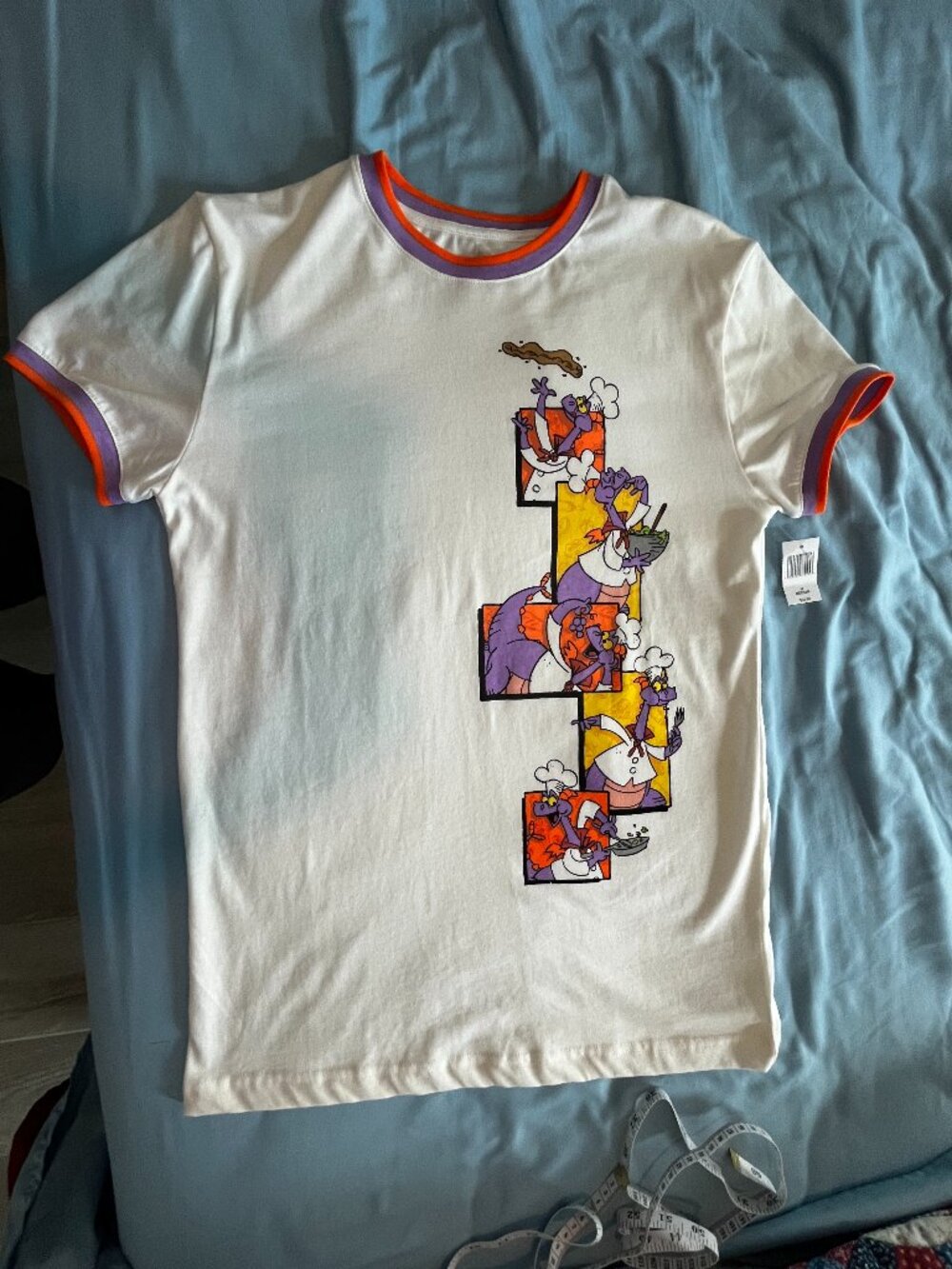Genuine Disney Figment ringer t-shirt medium